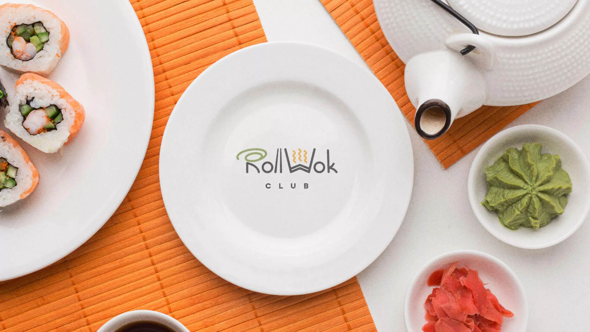 Разработка логотипа и фирменного стиля в Покровске для суши-бара «Roll Wok Club» Разработка логотипа и фирменного стиля в Покровске для суши-бара «Roll Wok Club»
